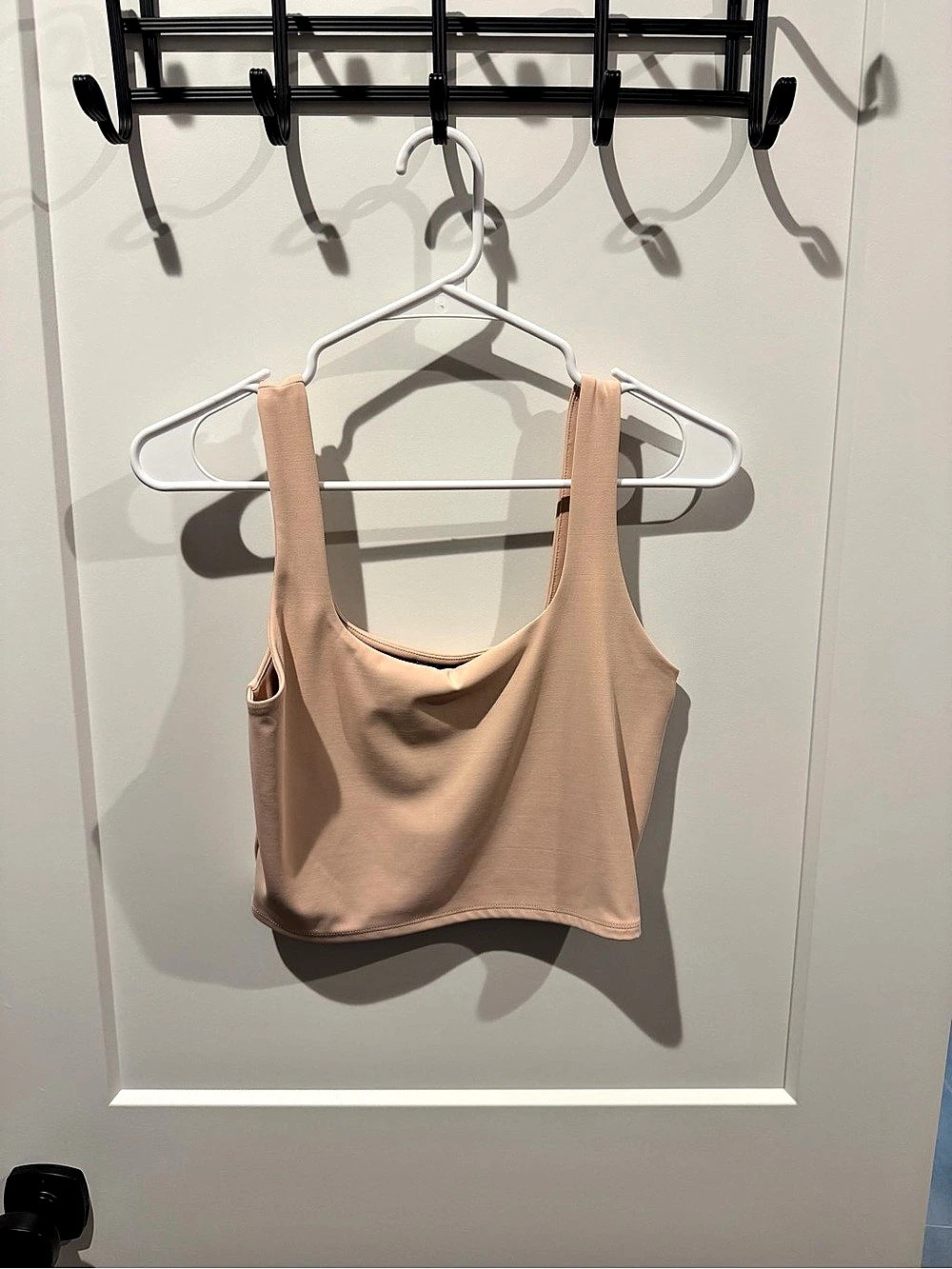 Express Body Contour Square Neck Cropped Tank